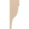 Ekena Millwork 2"W x 4"D x 12"H Thin Garner Rough Cedar Woodgrain TimberThane Corbel, Primed Tan CORUR02X04X12GARRCPR - alternate 2